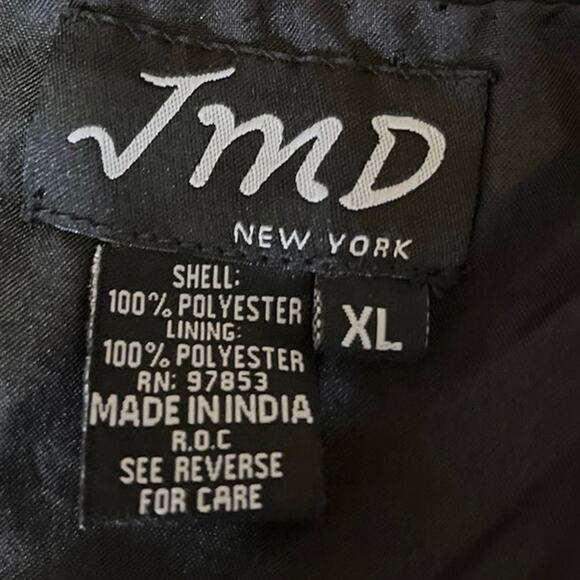 JMD New York Women's Black Beaded Formal Evening Party Jacket Coat Blazer Sz XL - Picture 4 of 4